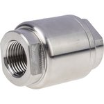 Stainless Steel Single Non Return Valve, BSP 1/2in, 25 bar