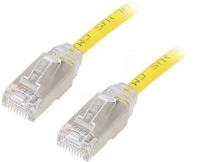 Фото 1/2 STP28X3MYL, Patch cord; F/UTP,TX6A-28™; 6a; solid; Cu; LSZH; yellow; 3m; 28AWG