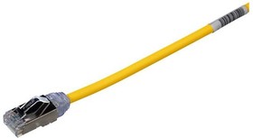 Фото 1/2 STP28X2MYL, Patch cord; F/UTP,TX6A-28™; 6a; solid; Cu; LSZH; yellow; 2m; 28AWG