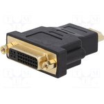 Gembird Переходник HDMI-DVI , 19M/25F, золотые разъемы, пакет(A-HDMI-DVI-3)