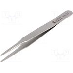 2A.SA, 120 mm, Stainless Steel, Flat; Rounded, Tweezers