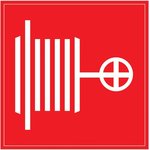 IEK Self-adhesive label: 150x150 mm, "Fire crane"