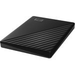 Внешний жесткий диск WD My Passport 1TB, 2.5", USB 3.0, черный, WDBYVG0010BBK-WESN