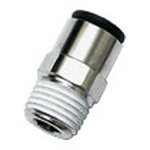 3175 08 21, LF3000 Series Straight Threaded Adaptor, R 1/2 Male to Push In 8 mm ...
