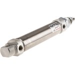 RM/8025/M/80, Pneumatic Roundline Cylinder - 25mm Bore, 80mm Stroke ...
