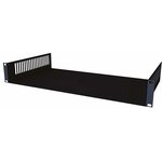 ETA0219, Black Cantilever Shelf, 2U, 420mm x 300mm