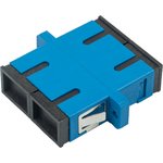 DR-541002, Проходной оптический адаптер SC-SC, OS2, дуплекс (duplex), синий