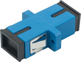DR-540002, Проходной оптический адаптер SC-SC, OS2, симплекс (simplex), синий