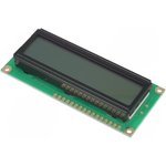 RC1602B-GHY-CSXD, Дисплей LCD, алфавитно-цифровой, STN Positive, 16x2, зеленый, LED