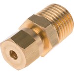 1/4 BSPT Compression Fitting for Use with Thermocouple or PRT Probe, 3mm Probe ...