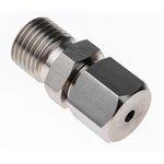 1/4 BSPP Compression Fitting for Use with Thermocouple or PRT Probe, 3mm Probe ...