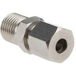 1/4 BSPP Compression Fitting for Use with Thermocouple or PRT Probe, 6mm Probe ...