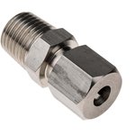 1/4 BSPT Compression Fitting for Use with Thermocouple or PRT Probe, 6mm Probe ...