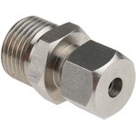 1/2 BSPP Compression Fitting for Use with Thermocouple or PRT Probe, 6mm Probe ...