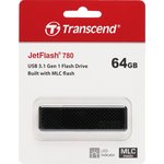 Флеш Диск Transcend 64Gb Jetflash 780 TS64GJF780 USB3.0 черный/серый
