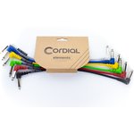 Cordial EI Pack 1 комплект из 5 цветных инструментальных кабеле угловой джек ...