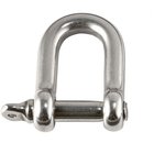 E3790L D-Shackle, Stainless Steel, 6.8kg