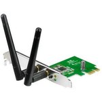 Адаптер беспроводной связи (Wi-Fi) ASUS PCE-N15 Wireless PCI-E Card 802.11n 300Mbps RTL {30}