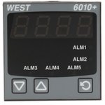 P6010-2110-000, 6010 LED Digital Panel Multi-Function Meter for RTD, Thermocouples, 45mm x 45mm
