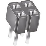 CES-102-01-T-D, CES Series Straight Through Hole Mount PCB Socket, 4-Contact ...
