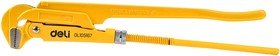 Ключи Deli Трубный рычажный ключ №3 с прямыми губками Deli DL105167 560мм, раскрытие губок 0-67мм, сталь Cr-V
