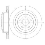 6100110, Диск торм. зад._Subaru Impreza&Station Wagon 2.0 /2.0 WRX Turbo 00