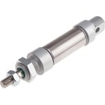 Pneumatic Roundline Cylinder - 25mm Bore, 25mm Stroke, ISO 6432 Series, Double Acting