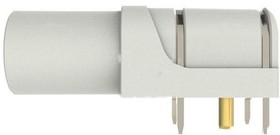 SWEB 8094 AU / WS, Гнездо, "банан" 4мм, 24А, 1кВ, белый, позолота, PCB, -25-80°C