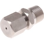 1/8 BSPT Compression Fitting for Use with Thermocouple or PRT Probe, 1mm Probe ...