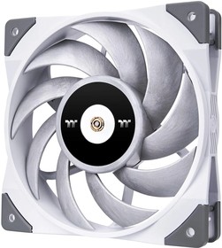 Фото 1/7 Вентилятор Thermaltake Toughfan 12 120x120x25mm белый 4-pin 19-22.3dB 212.5gr Ret (CL-F117-PL12WT-A)