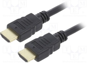 Фото 1/10 CC-HDMI4-0.5M, Кабель; HDMI 2.0; вилка HDMI,с обеих сторон; 0,5м; черный; 30AWG