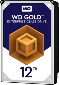 Фото 1/10 Жесткий диск WD Gold WD121KRYZ, 12ТБ, HDD, SATA III, 3.5"