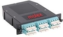 106481-0110, Fiber Optic Connectors LGX PSC Cassette w/ SM 24LC-2MPO FO