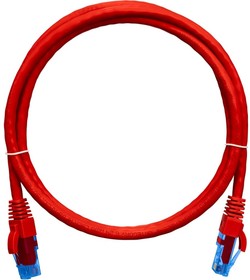 Шнур U/UTP 4 пары, Кат.6, 7х0,205мм, красный, 5м NMC-PC4UE55B-050-C-RD