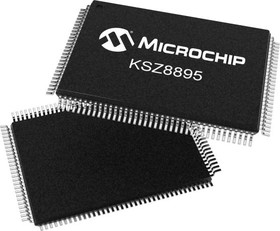 KSZ8895MQXC, IC: ethernet switch; 10/100Base-T; I2C,MII,SPI; PQFP128; 0?70°C