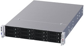 Фото 1/2 Корпус Ablecom CS-R29-02P, PSU: CRPS(1+1), Acbel: 800W, 12 drive trays, 12-port 12Gbps SAS/SATA to 3-port Mini-SAS CS-R29-02P, PSU: CRPS(1+1