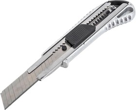PL4864, Нож со сменным лезвием 18мм, алюминиевый корпус, кнопка Easy Slider