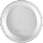 PL5311, Набор одноразовых десертных пластиковых тарелок 12 штук, белые