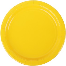 Фото 1/3 PL5313, Набор одноразовых десертных картонных тарелок Д-180мм, 10 штук, цветные