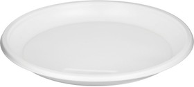 PL5314, Набор одноразовых столовых пластиковых тарелок Д-205мм, 12 штук, белые