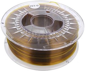 PETG 1.75 AMBER TRANSPARENT, Филамент: PET-G; 1,75мм; янтарный; 220-250°C; 1кг