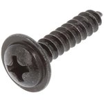 59201, Винт, 100шт, 16мм, сталь, черный, Резьба: 3,5