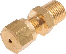 Фото 1/2 1/8 NPT Compression Fitting for Use with Thermocouple or PRT Probe, 1.5mm Probe, RoHS Compliant Standard
