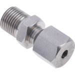 1/8 BSP Compression Fitting for Use with Thermocouple or PRT Probe, 1/8in Probe ...