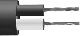 WJ-248-D-25M, Thermocouple Cable, Type J, IEC, PFA Flat Pair, 7/0.2 mm, 25 m