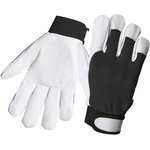 Перчатки кожаные Winter Mechanic цвет черный/белый/JLE305-9/L