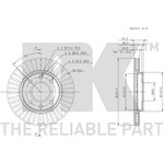 209918, Диск тормозной PEUGEOT 106 I 91-96, 106 II 96-, 205 I 86-87 ...