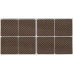 Мебельная накладка TUNDRA полимерная, коричневая, квадратная, размер 38х38 мм ...