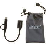 USB OTG адаптер Earldom ET-OT84 2 в 1 Type-C/MicroUSB на USB 3.0, 16 см. (черный)