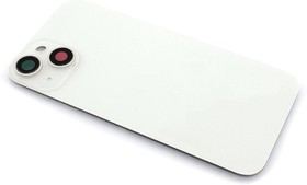 Фото 1/2 Задняя крышка (стекло) в сборе с рамкой для Apple iPhone 14 белая